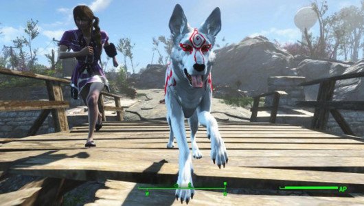 Una nuova mod di Fallout 4 trasforma Dogmeat in Okami
