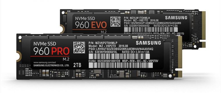 Nuovi dischi Samsung SSD 960 PRO ed EVO
