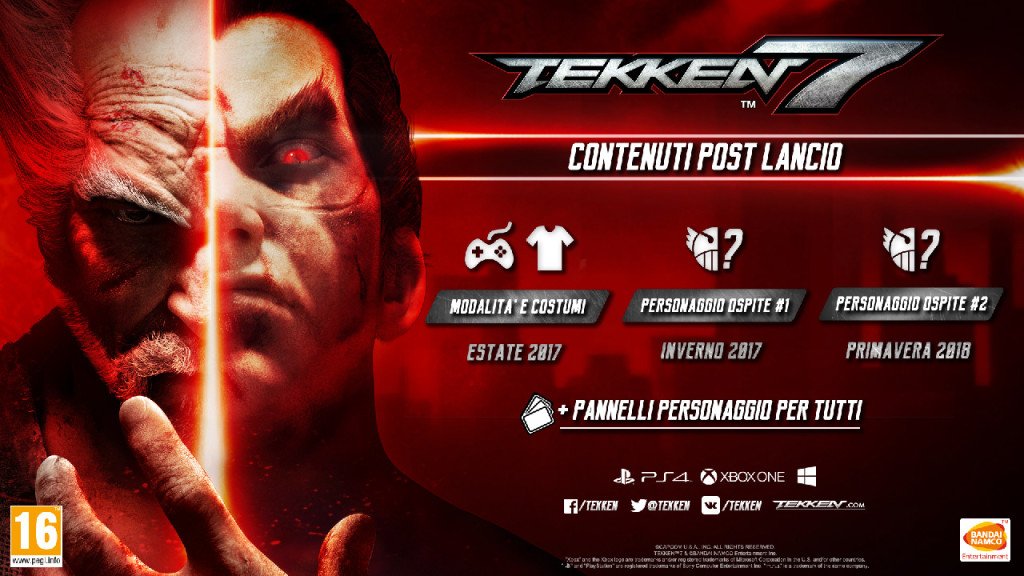 Tekken 7 dlc post-lancio piano