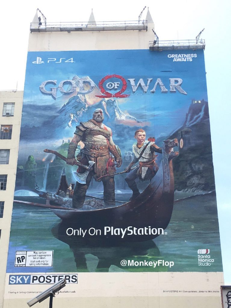 God of War poster e3 2017 sony