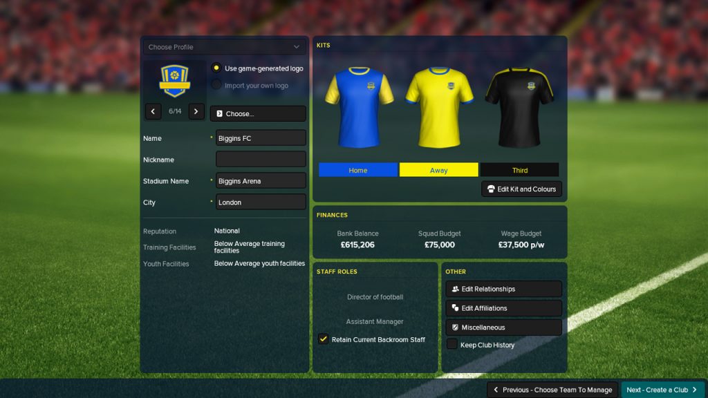 Football Manager Touch 2018 Nintendo Switch