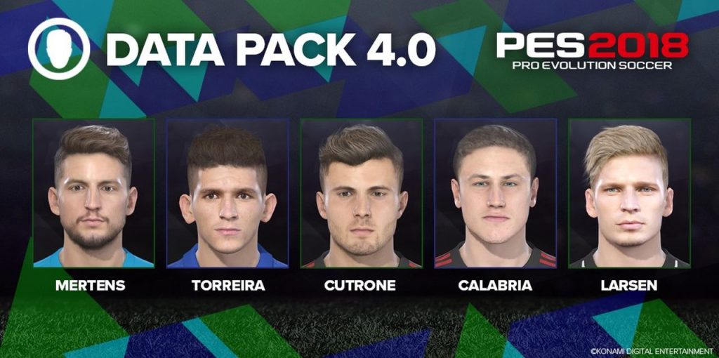 PES 2018: il nuovo Data Pack 4.0 porta oggi visi migliorati e nuove maglie