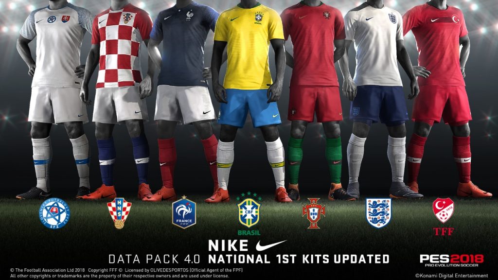 PES 2018: il nuovo Data Pack 4.0 porta oggi visi migliorati e nuove maglie