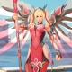 Overwatch Mercy rosa