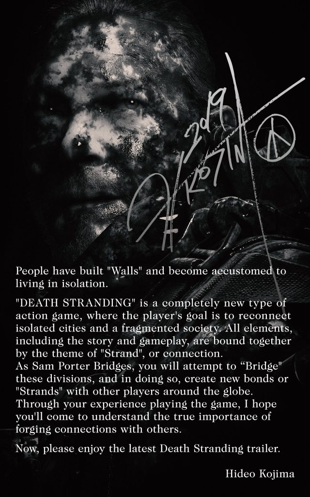 Kojima death stranding editoriale