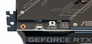 Asus Rog Strix GTX 2060 tasto led on/off