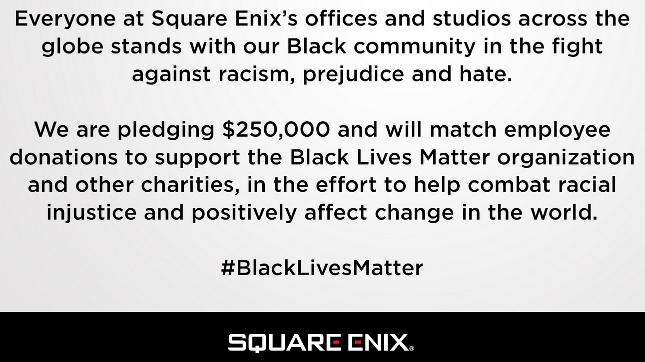 Square Enix Black Lives Matter