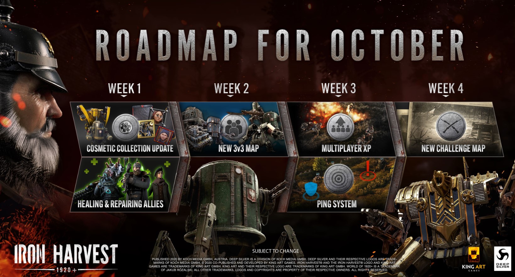 Iron Harvest ecco la roadmap degli aggiornamenti di ottobre News